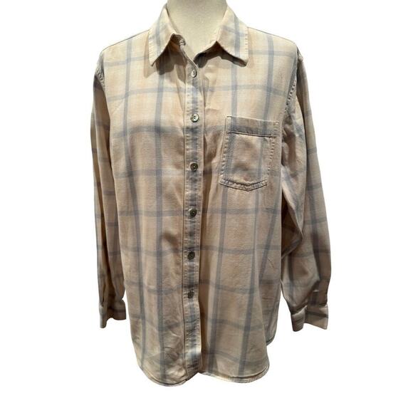 Women's L.L. Bean Long Sleeve Flanel Shirt - Large - Picture 1 of 8